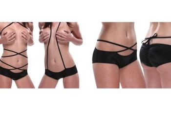 【Body Zone/ボディーゾーン】結び方次第で貴方の色が出せちゃう♪レースアップショーツ☆