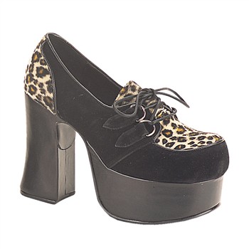 ヒョウ柄スエードパンプス