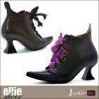 【Ellie Shoes/エリーシューズ】ショートブーツ/ポインテッドトゥ/とんがり/魔法使い/魔女