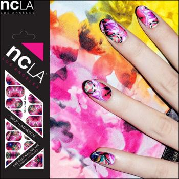 ネイルシール/ネイルラップ/簡単にネイルアートが楽しめるネイルシール2枚セット(ウェーブ)【ncLA/エヌシーエルエー】