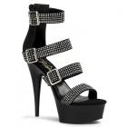 フェティッシュストラップサンダル☆(ヒール高さ6 3/4インチ)【プリーザー☆Pleaser】[フェティッシュ☆ギャングスター☆女王様☆SM☆ボンデージ］