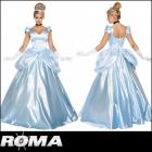 【Roma costume/ローマ コスチューム】シンデレラ/ロングドレス/プリンセス/ブルー/コスチューム