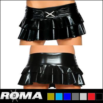 エキゾチックダンサーウェア★ダブルレイヤーメタリックスカートwithラインストーンバックル 【ROMA】