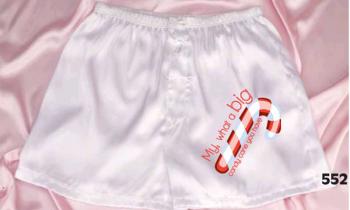 【メンズ】プレゼントにおすすめ♪【シャーリー】ボクサーパンツwithクリスマスキャンディケーンプリント