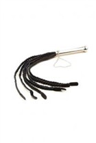 ALLURE TRIPLE X★アルーア・トリプルＸ★女王様・SMプレーヤー・ボンデージ必見！編みこみレザーメタルハンドルウイップ（ムチ）
