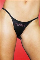 ALLURE LEATHER★アルーア★ワイルド＆セクシー★レザー 「KINKY」 メッセージ入りＧストリング