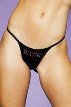 ALLURE LEATHER★アルーア★ワイルド＆セクシー★エナメルビニール BITCH  メッセージ入りＧストリング