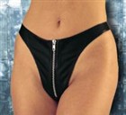 女王様・SM・ボンデージ★レザー★セクシージッパー付きソングパンティ