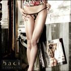 セレブ系花柄Gストリング/Tバック/ソング/可憐な花柄Gストリング（単品）【BACI/バチランジェリー/ブラックレーベル】