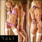 【baci/バチランジェリー】激セクシーヨーロピアンブランド♪レースガーター付きパンティセット★