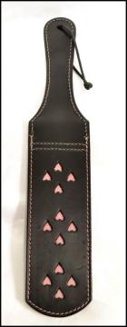 【おしゃれなムチ♪】クオリティ激高！！手作りレザーのハートカットアウトフラットムチ♪