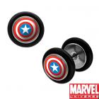 『ＢＯＤＹ　ＶＩＢＥ』　☆プラグタイプ☆　MARVELユニバースデザインのグラフィック　ボディーピアス　ペア2個セット　18Ｇ