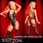 【Body Zone/ボディーゾーン】テディ／透け感が激セクシーな女王様テディ（ガーターループ付き）〔単品〕