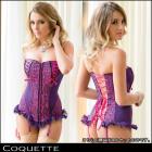 Coquette【Coquette/コケット】純で無垢でセクシー☆官能的悩殺コルセット☆ボンテージ