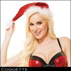 【Coquette/コケット】クリスマス★サンタクロース/帽子/サンタ帽/ファー/スパンコール/レッド×ホワイト
