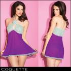 【コケット/Coquette】２WAYベビードール　取り外し可能ブローチ付き【単品】