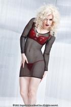 COQUETTE★コケット★セクシー★フィッシュネットロングスリーブボディコンミニドレス