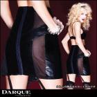 スカート/合皮レザー&シースルーコンビネーションスカート【ダーク/Darque】女王様/SM/ボンデージ