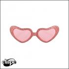 おもしろサングラス/パーティーサングラス/宴会眼鏡★ハート型のピンクグリッターサングラス★イーロープ