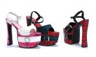 6.5inch Heel Plaid Platform Sandal