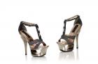美脚ダイヤモンドTストラップ厚底サンダル☆6インチヒール【ハイエストヒール☆The Hightest Heel】