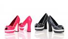 水玉オープントゥパンプス☆5インチヒール【ハイエストヒール☆The Hightest Heel】