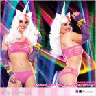 大胆切り込みのワンショルダートップ＆ショーツの2点セット【レッグアベニューレイブウェア/Leg Avenue Rave Wear】