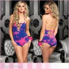ブラックライト反応タイプ★斬新カットデザインタイダイテディ【レッグアベニューレイブウェア/Leg Avenue Rave Wear】夏フェス衣装