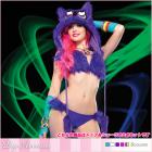 ファー付ビキニトップ/ボトム2点セット【レッグアベニューレイブウェア/Leg Avenue Rave Wear】