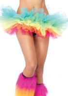 ペチコート/チュチュ/ふんわり鮮やかレインボーカラーがかわいい虹色ペチコート【レッグアベニューレイブウェア/Leg Avenue Rave Wear】