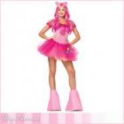 ピンクの可愛いピンキーパイのコスチューム5点セット【レッグアベニューコ  スチューム/Leg Avenue Costume】