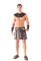3PC vinyl mens barbarian costume