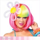 ヘアクリップ/髪飾り/コスチューム/ヘアアクセサリー/LEDライトで光るデイジー型クリップ【レッグアベニューレイブウェア/Leg Avenue Rave Wear】