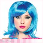 レイヤーカット入りミディアムヘアウィッグ/ターコイズ【レッグアベニューレイブウェア/Leg Avenue Rave Wear】