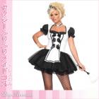  メイド/コスチューム/セクシー小悪魔系メイドコスチュームワンピース（単品）【レッグアベニューハロウィンコスチューム】