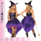 魔法使い/魔女/コスチューム/クールビューティ魔女コスチューム2点セット【レッグアベニューハロウィンコスチューム】