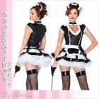 メイドコスチューム/女王様的メイド/小悪魔メイド★ちょっとSなメイドさん3点セット★by レッグアベニュー ハロウィン