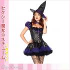 魔女/ウィッチ/ハロウィン/魔法使い/セクシー魔法使いちゃんコスチューム3点セット【レッグアベニューコスチューム】