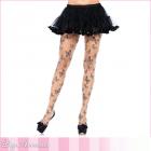 パンティストッキング/ラブリーなちょうちょプリントのタトゥー風シーアパンティストッキング【レッグアベニュー/Leg Avenue】
