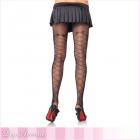パンティストッキング/パンスト/編み上げプリント&りぼんアクセントパンティストッキング【レッグアベニュー/Leg Avenue】