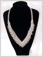 【ランジュエリー】☆☆☆極上ぶりんぶりん☆☆☆ラインストーンネックレスwith ピアス