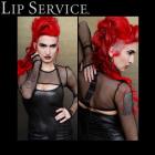 【Lip Service★（リップサービス）】親指ホールとレースアップバックディテールのセクシーネットシュラッグ☆