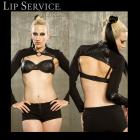 長袖激クロップドジャケット/アウター【超絶クール★合皮切り替えし】（Lip Service/リップサービス）