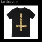 Mens or オーバーサイズ for Women レオパード（豹柄） クロス(十字架） デザインTシャツ by リップサービス