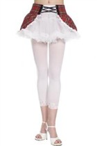 【ミュージックレッグ】リムーバルチェックラップペチコート