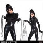 ムチのような爪付きウェットルック素材のグローブ※コスチュームは含まれません【Masquerade/マスカレード】