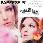 デザイン付けまつげ/つけまつげ/紙のつけまつ毛/アートの様なデザインのペーパーアイラッシュ（ローズ）【PAPERSELF/ペーパーセルフ】