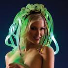 【Rave Wear☆（レイブウェア）】激発光！！ライトアップシリーズ♪光るドレッドの様なヘッドアクセ★夏フェス衣装
