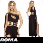 【Roma costume/ローマ コスチューム】３点セット/女神/ヴィーナス/ブラック/ロングドレス